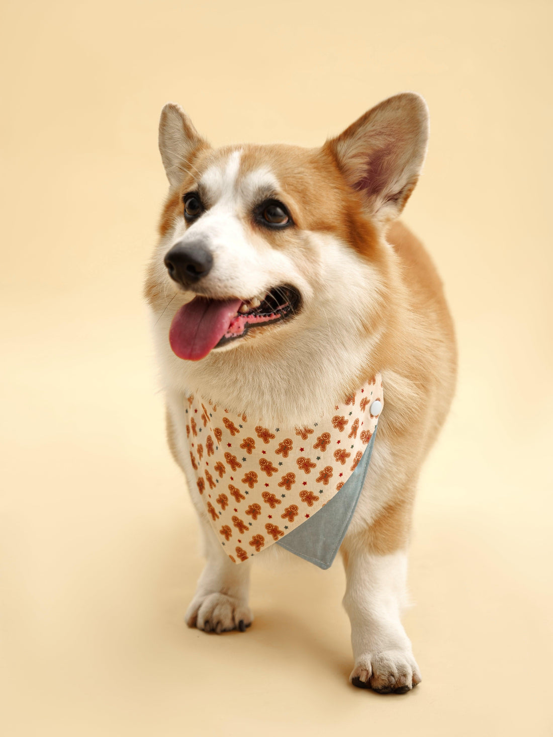 Gingerbread Man Joy Handmade Bandana