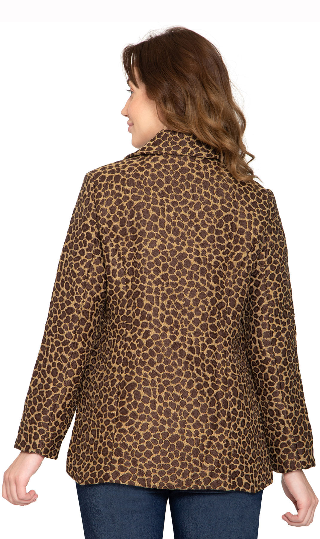 Women's Tapestry Animal Print Lined Jacket - Vintage Style