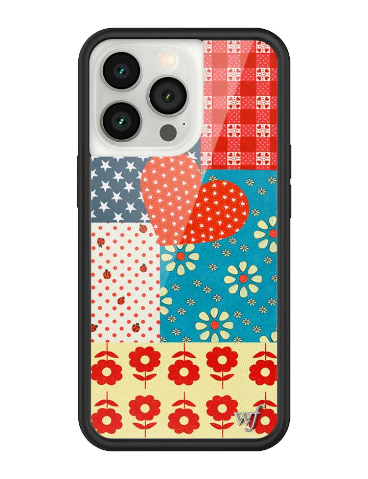 Flower Patch iPhone Case with Retro Floral and Plaid Prints - Image 33
