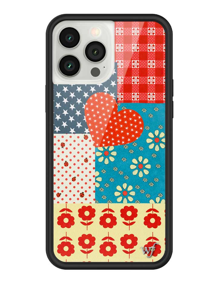 Flower Patch iPhone Case with Retro Floral and Plaid Prints - Image 29
