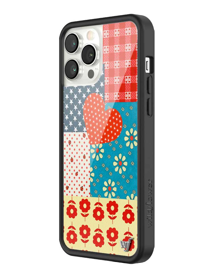 Flower Patch iPhone Case with Retro Floral and Plaid Prints - Image 30