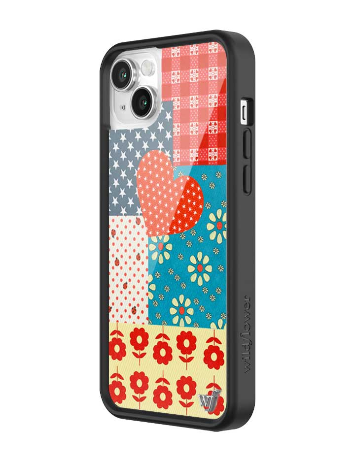 Flower Patch iPhone Case with Retro Floral and Plaid Prints - Image 28