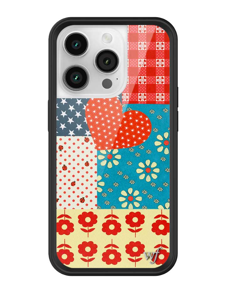 Flower Patch iPhone Case with Retro Floral and Plaid Prints - Image 23
