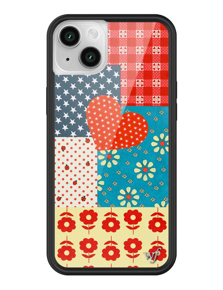 Flower Patch iPhone Case with Retro Floral and Plaid Prints - Image 25