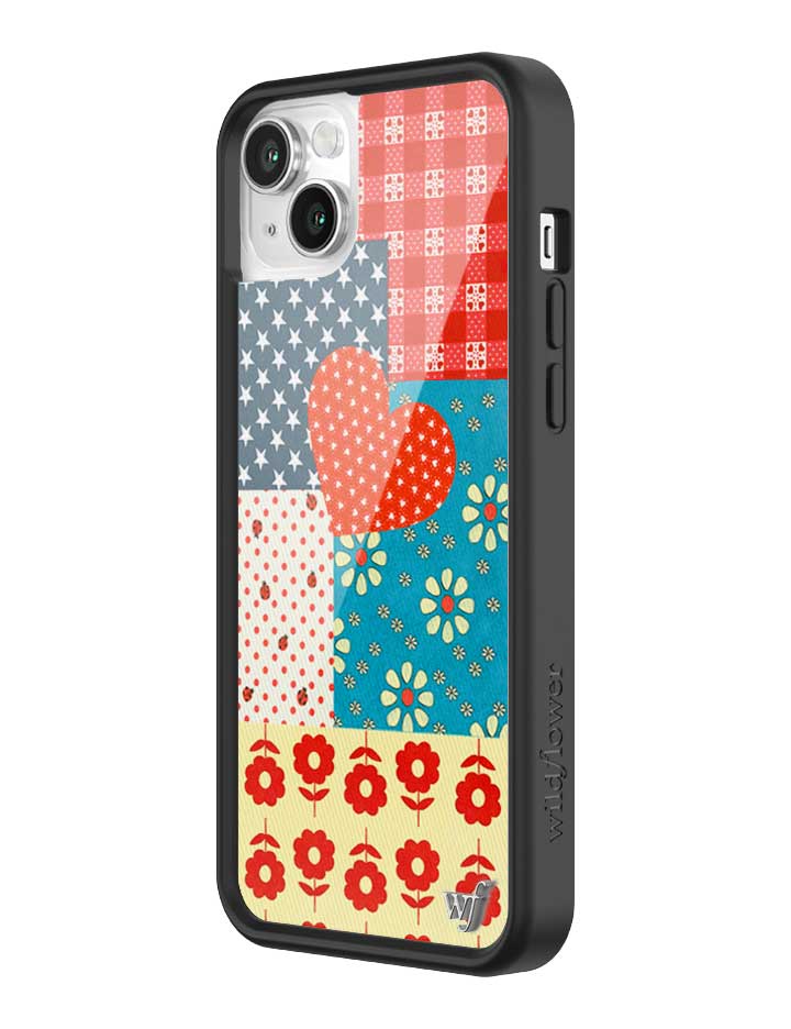 Flower Patch iPhone Case with Retro Floral and Plaid Prints - Image 26