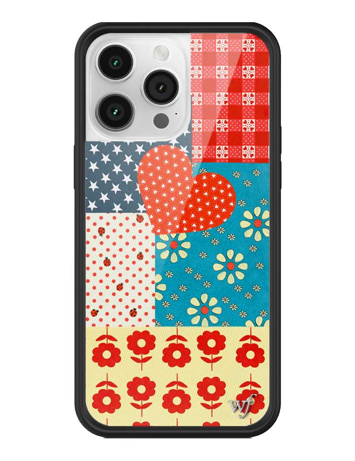 Flower Patch iPhone Case with Retro Floral and Plaid Prints - Image 21