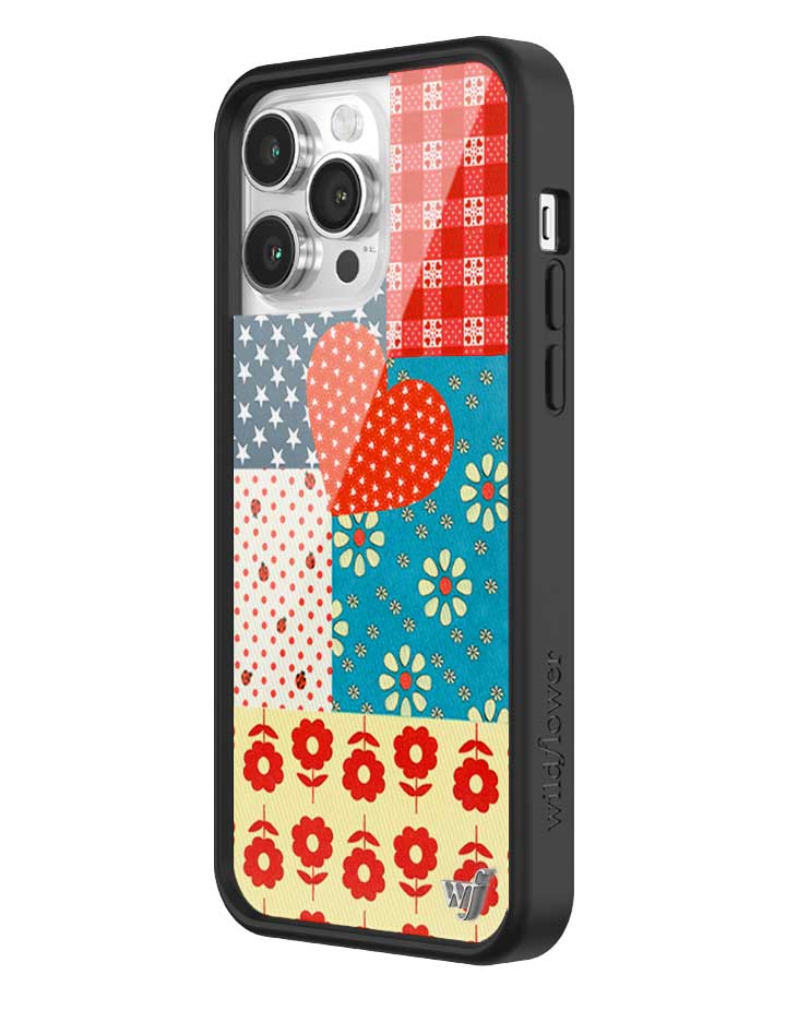 Flower Patch iPhone Case with Retro Floral and Plaid Prints - Image 22