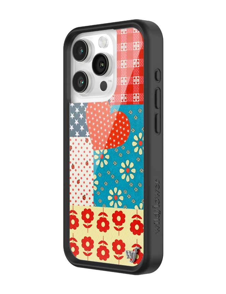 Flower Patch iPhone Case with Retro Floral and Plaid Prints - Image 18