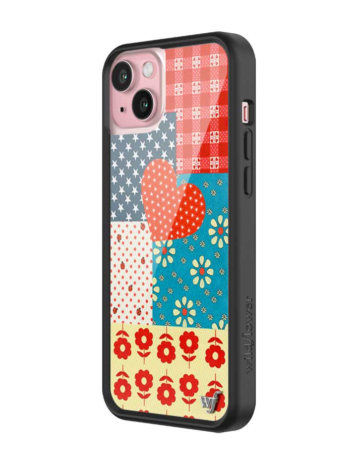 Flower Patch iPhone Case with Retro Floral and Plaid Prints - Image 16