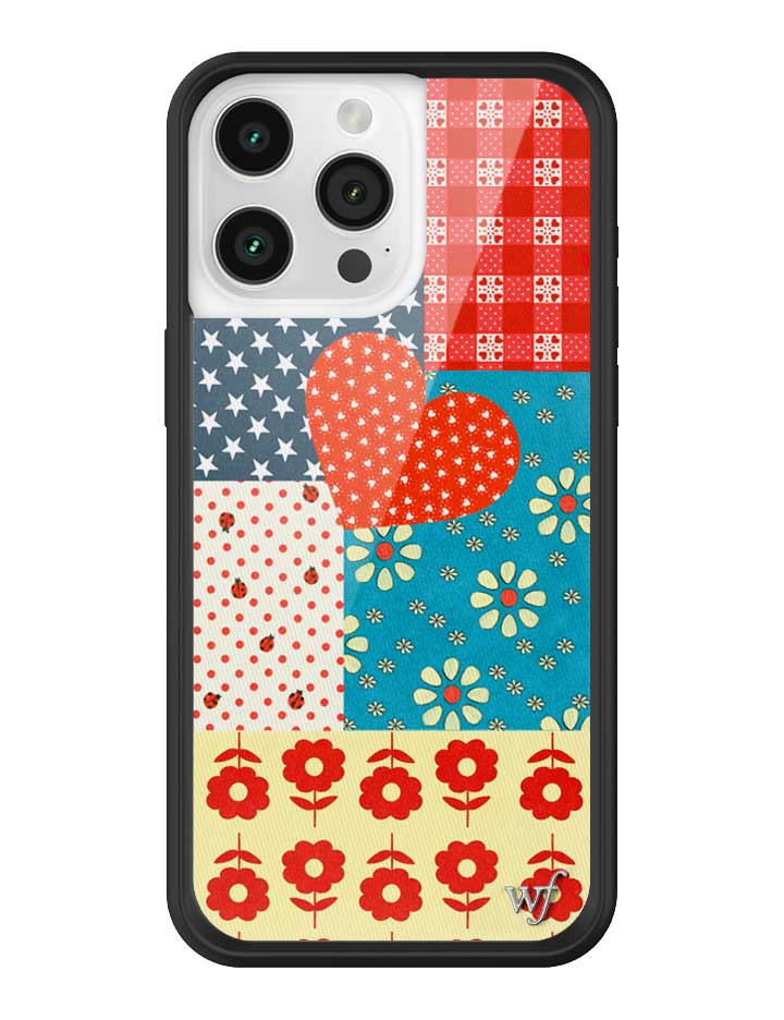 Flower Patch iPhone Case with Retro Floral and Plaid Prints - Image 13