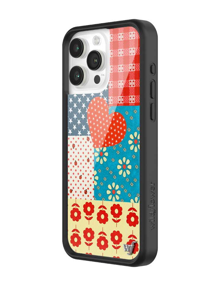 Flower Patch iPhone Case with Retro Floral and Plaid Prints - Image 14