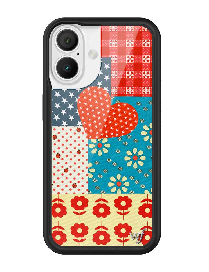 Flower Patch iPhone Case with Retro Floral and Plaid Prints - Image 9