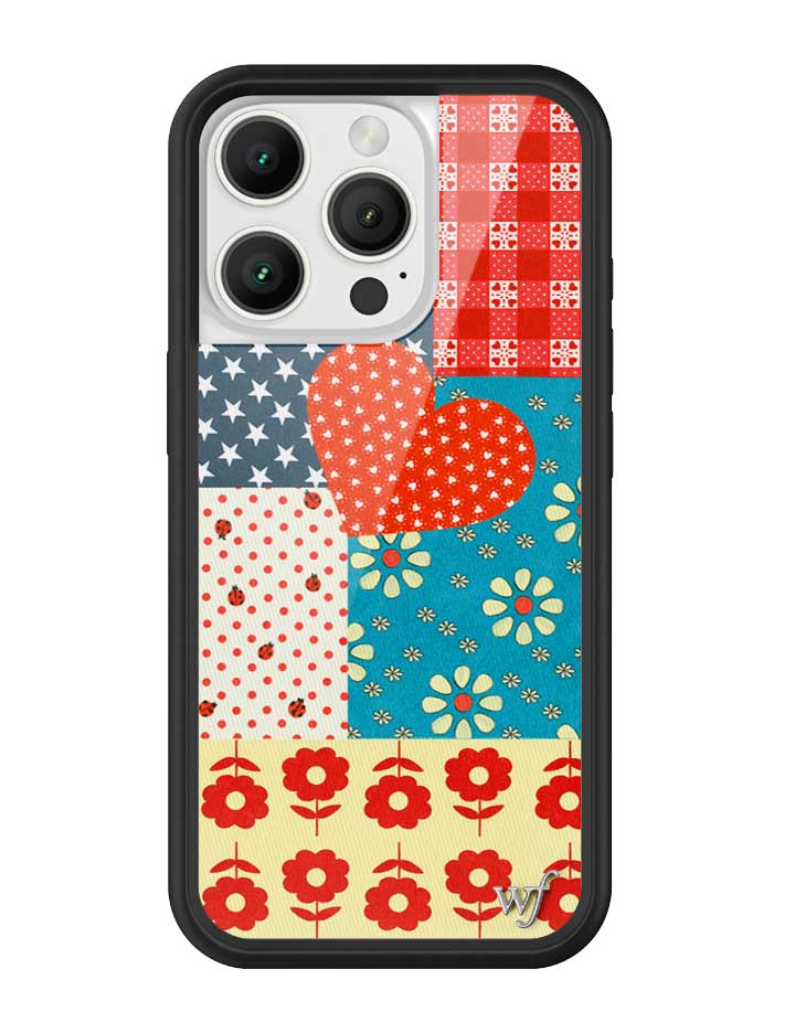 Flower Patch iPhone Case with Retro Floral and Plaid Prints - Image 7