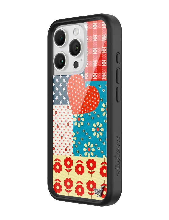 Flower Patch iPhone Case with Retro Floral and Plaid Prints - Image 8
