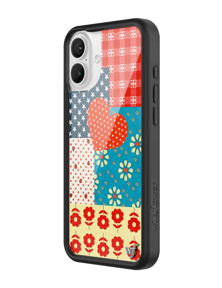Flower Patch iPhone Case with Retro Floral and Plaid Prints - Image 6