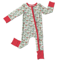 Paisley Cardinals Bamboo Convertible Footie (Pre-Order)