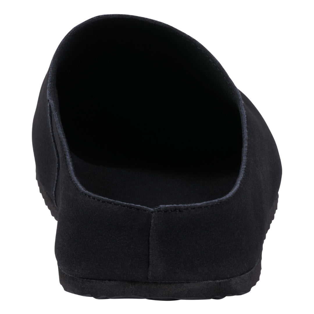 Women's Pax Black Mule Slipper with Plush Fleece Lining - Image 4