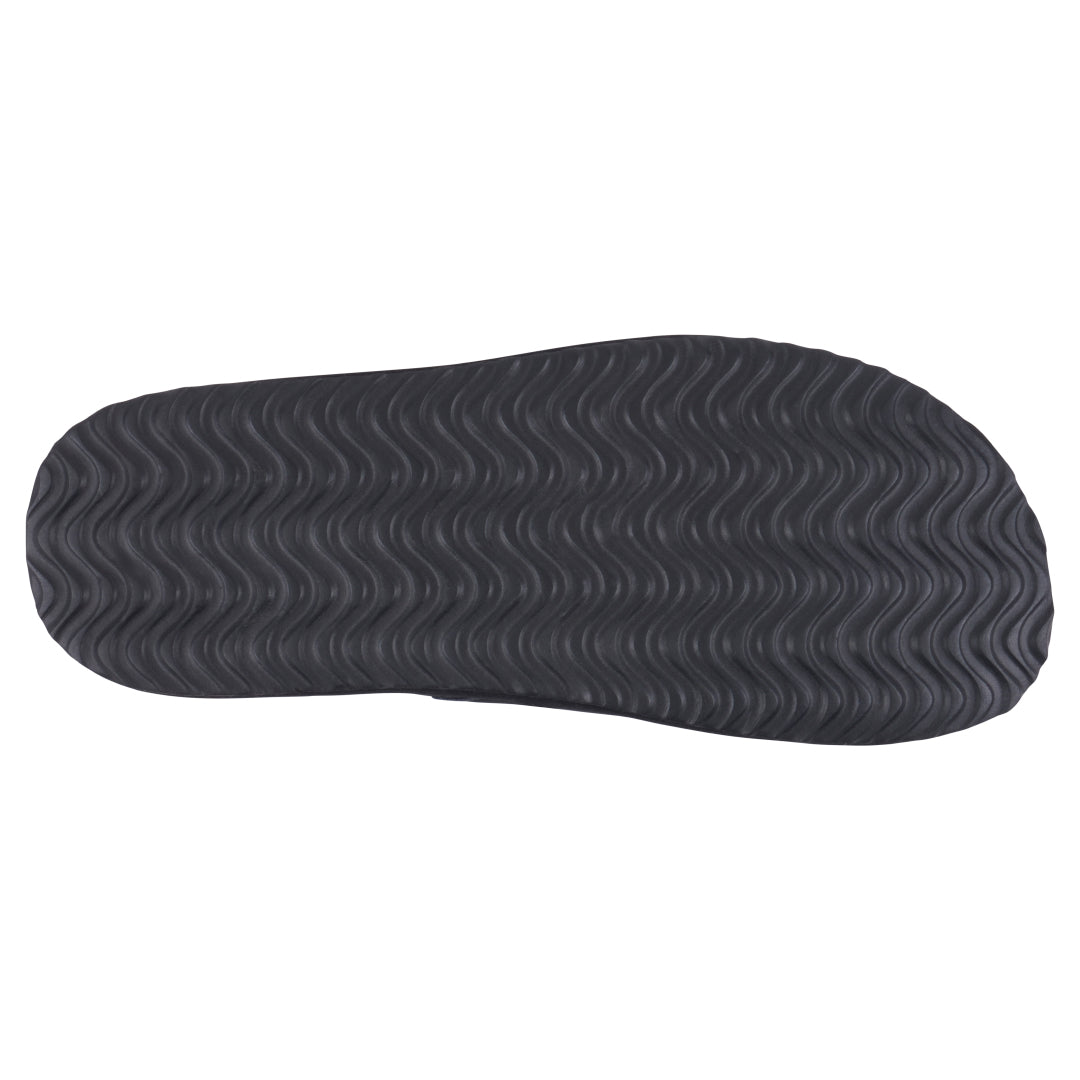 Women's Pax Black Mule Slipper with Plush Fleece Lining - Image 5