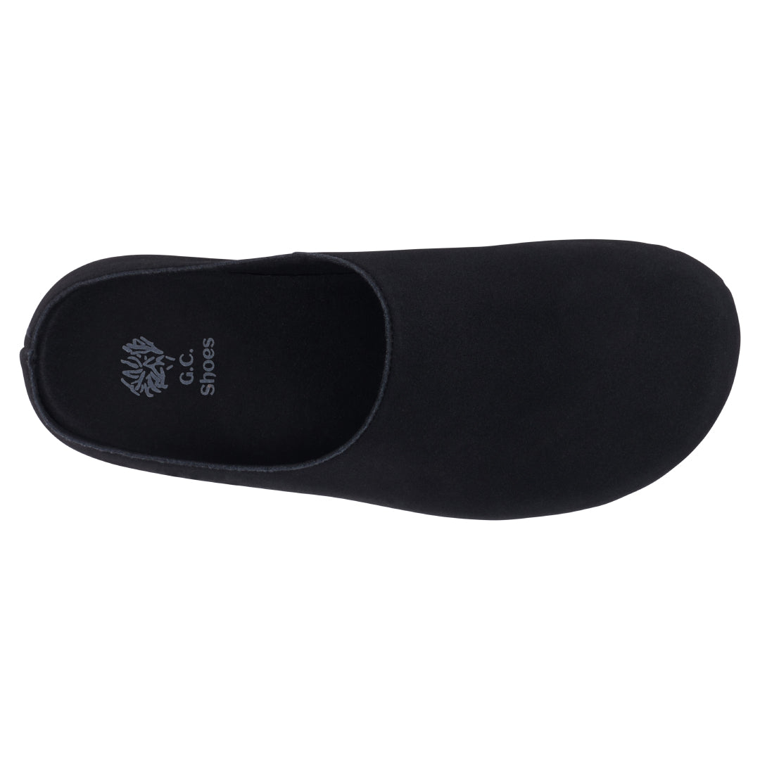 Women's Pax Black Mule Slipper with Plush Fleece Lining - Image 3