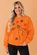 Halloween Sequin Dancing Critters Crewneck Sweatshirt