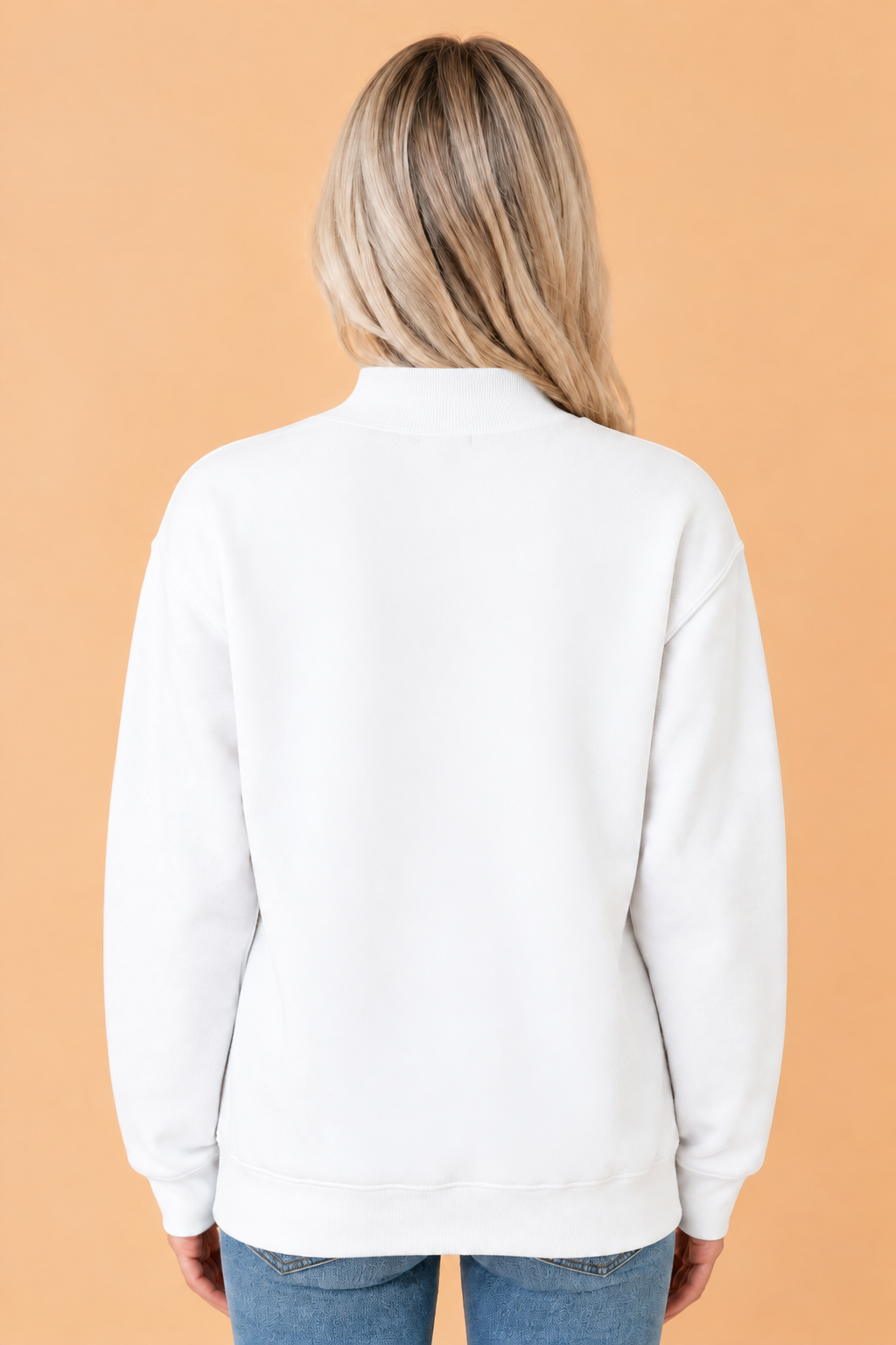 Christmas MERRY AND BRIGHT Mock Neck Sweatshirt