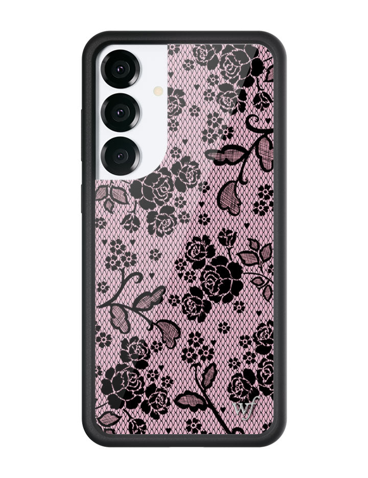 Lace Lover Phone Case for Samsung Galaxy in Pink and Black - Image 5