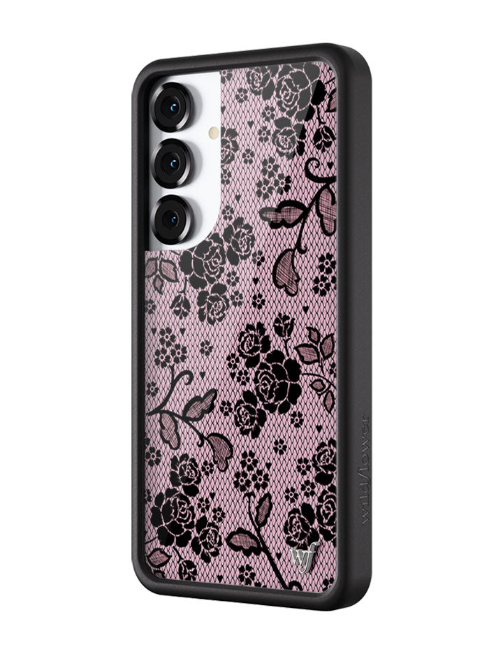 Lace Lover Phone Case for Samsung Galaxy in Pink and Black - Image 6