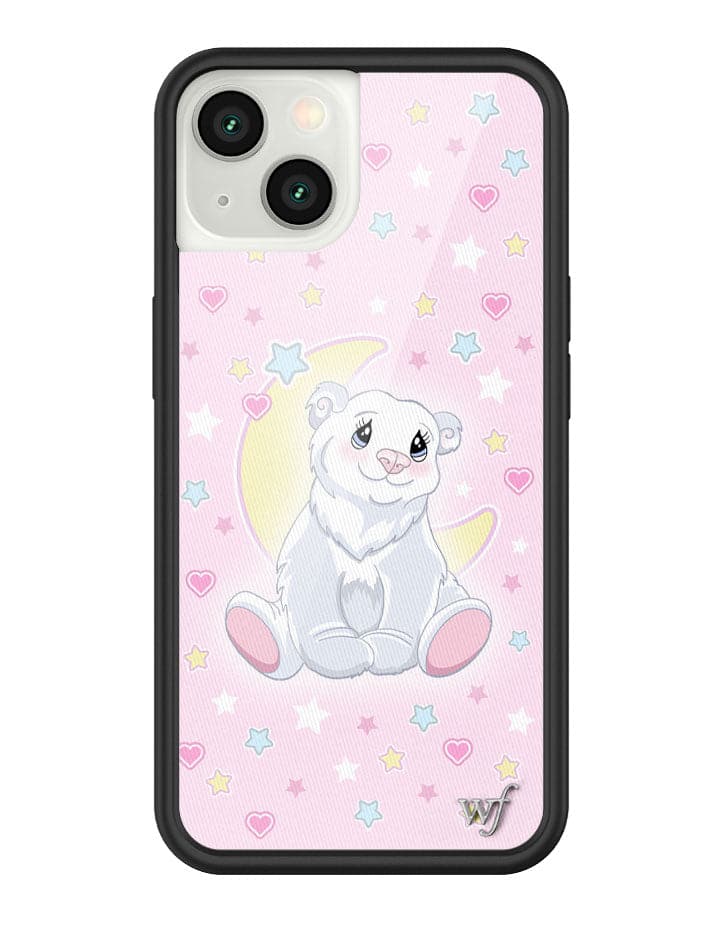 Polar Bear Princess Phone Case with Baby Pink Star Heart Print - Image 21
