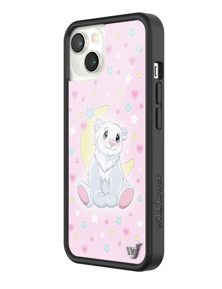 Polar Bear Princess Phone Case with Baby Pink Star Heart Print - Image 22