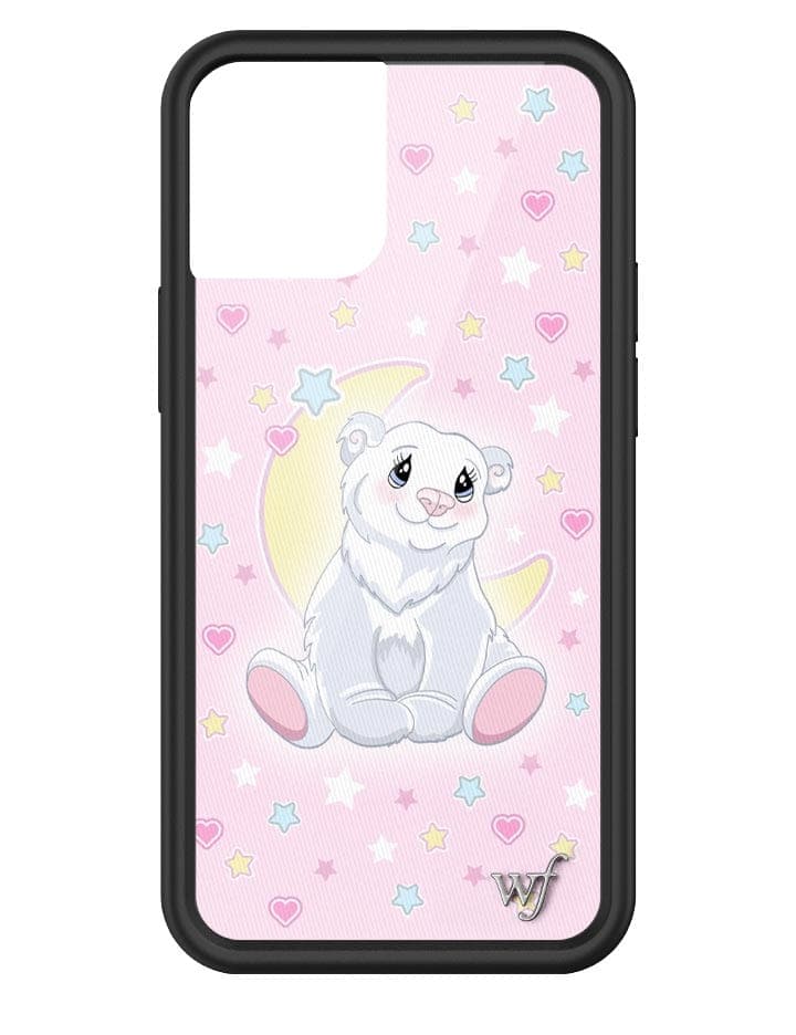 Polar Bear Princess Phone Case with Baby Pink Star Heart Print - Image 23