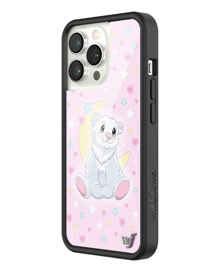 Polar Bear Princess Phone Case with Baby Pink Star Heart Print - Image 20