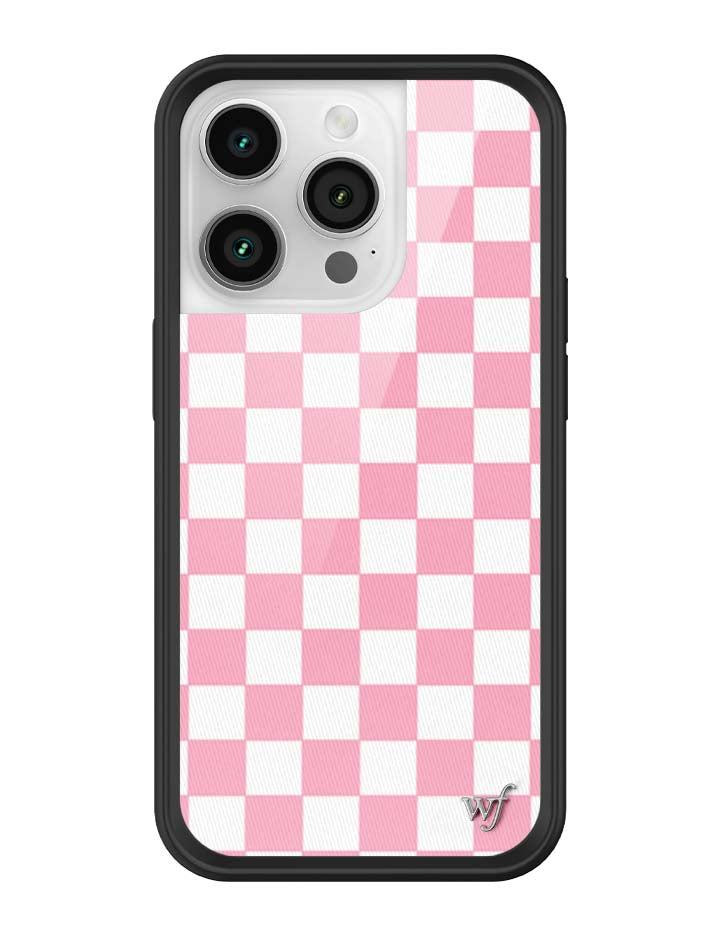 Checkers Pink iPhone Case - Protective Checkerboard Phone Cover - Image 28