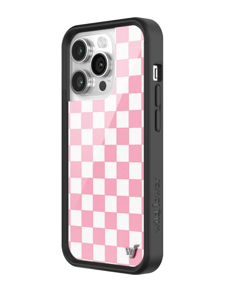 Checkers Pink iPhone Case - Protective Checkerboard Phone Cover - Image 29