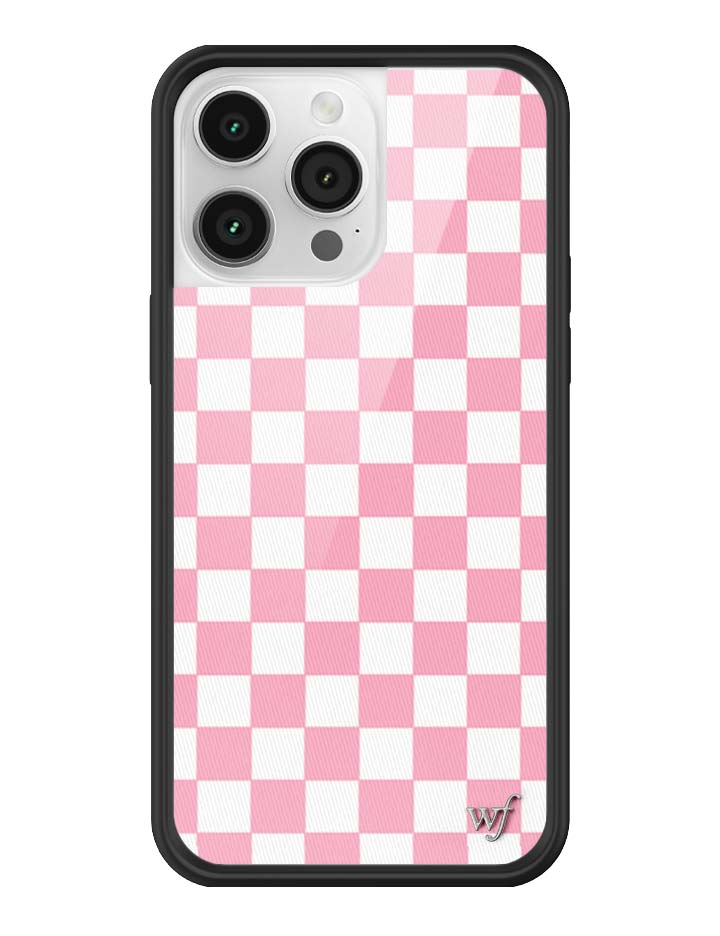 Checkers Pink iPhone Case - Protective Checkerboard Phone Cover - Image 26