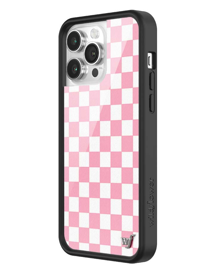 Checkers Pink iPhone Case - Protective Checkerboard Phone Cover - Image 27