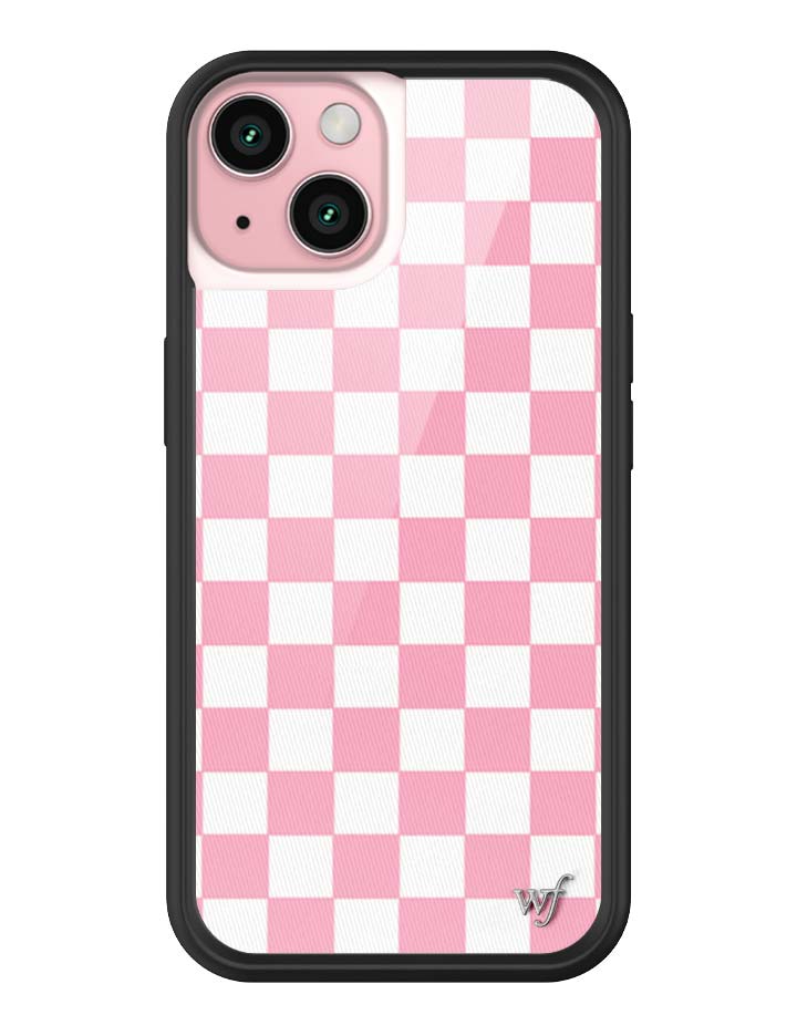 Checkers Pink iPhone Case - Protective Checkerboard Phone Cover - Image 24