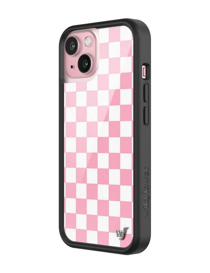 Checkers Pink iPhone Case - Protective Checkerboard Phone Cover - Image 25