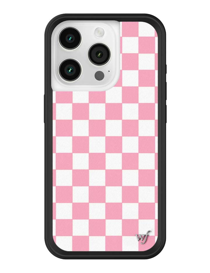 Checkers Pink iPhone Case - Protective Checkerboard Phone Cover - Image 22