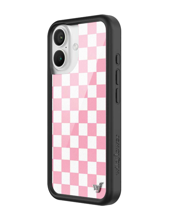Checkers Pink iPhone Case - Protective Checkerboard Phone Cover - Image 17