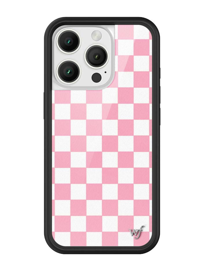 Checkers Pink iPhone Case - Protective Checkerboard Phone Cover - Image 14