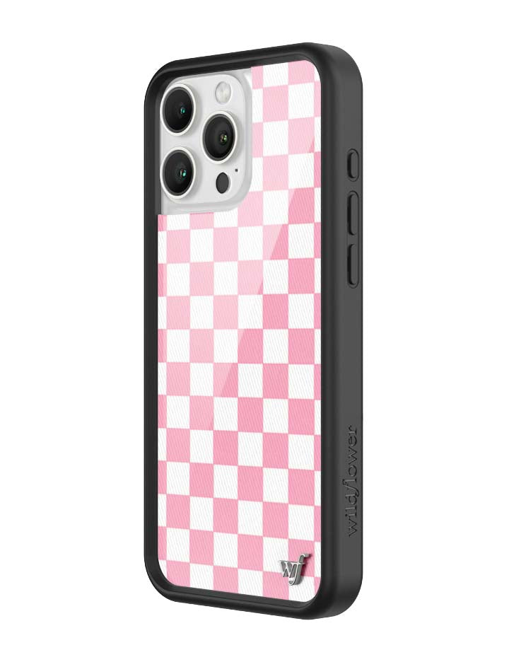 Checkers Pink iPhone Case - Protective Checkerboard Phone Cover - Image 11