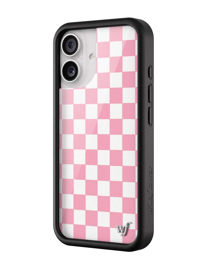Checkers Pink iPhone Case - Protective Checkerboard Phone Cover - Image 8
