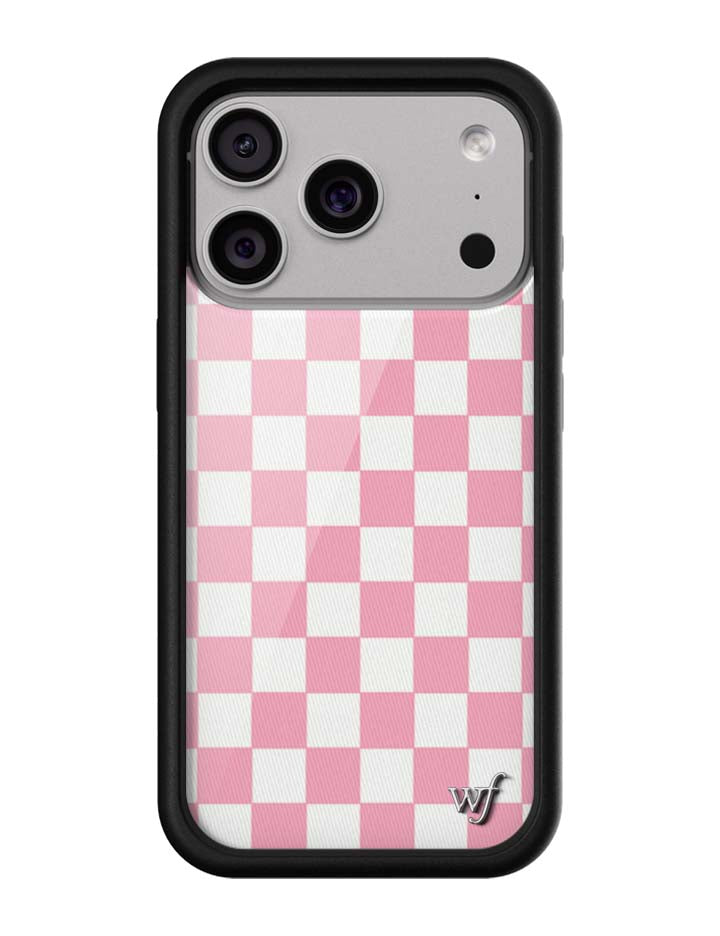 Checkers Pink iPhone Case - Protective Checkerboard Phone Cover - Image 4
