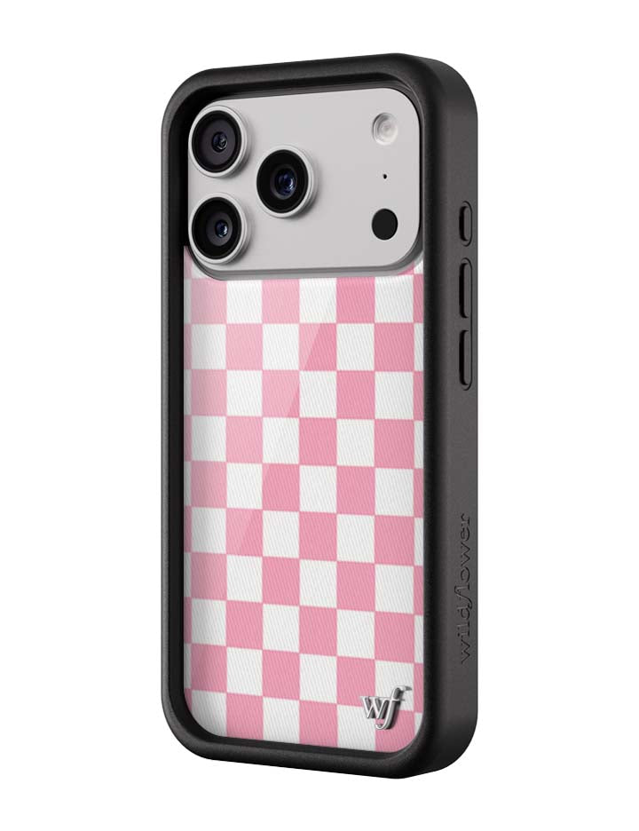 Checkers Pink iPhone Case - Protective Checkerboard Phone Cover - Image 5