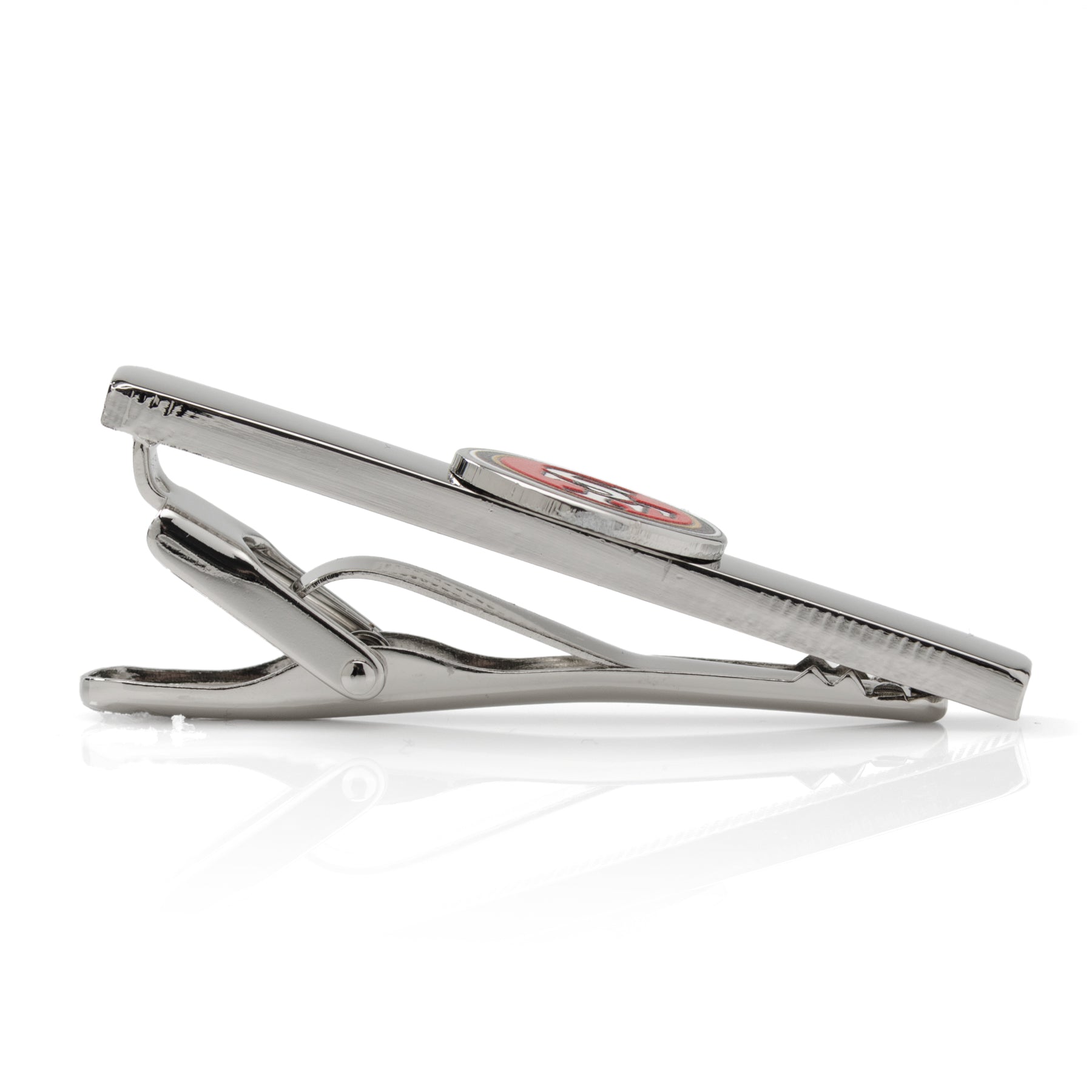 San Francisco 49ers NFL Team Logo Silver Plated Tie Clip - Image 4