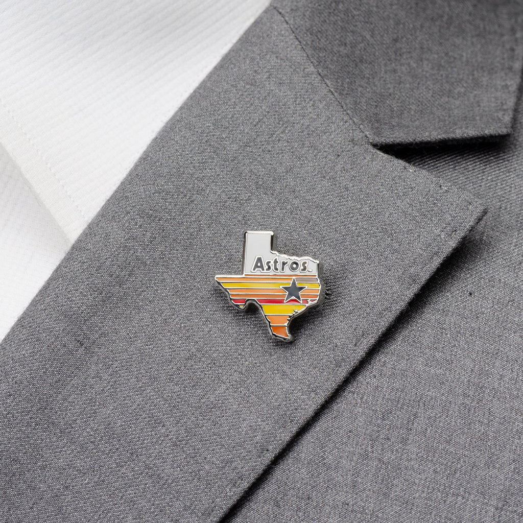 Houston Astros Tequila Sunrise Texas State Lapel Pin - Image 2