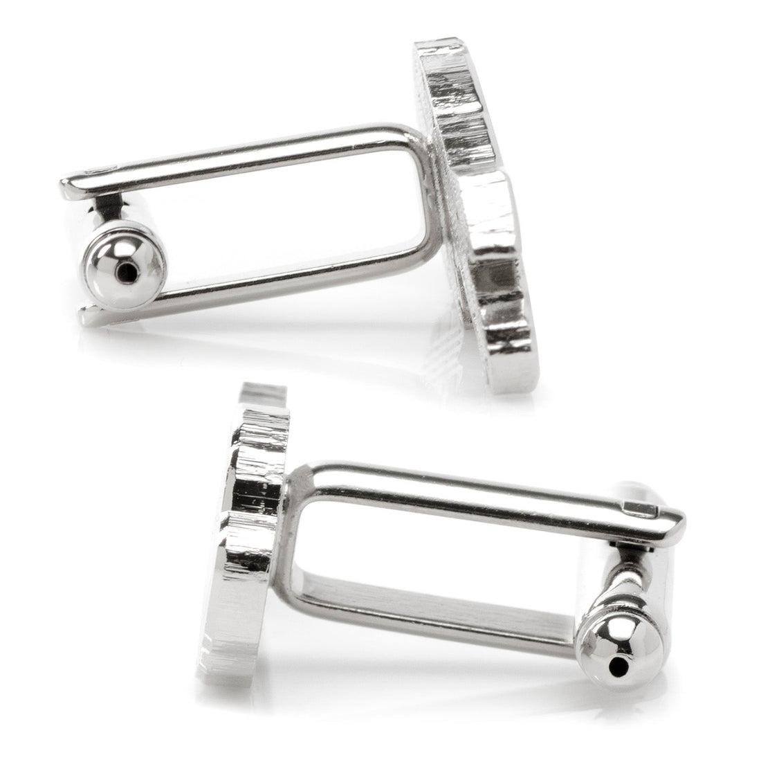 Buffalo Bills NFL Logo Cufflinks in Silver Tone Enamel - Image 4