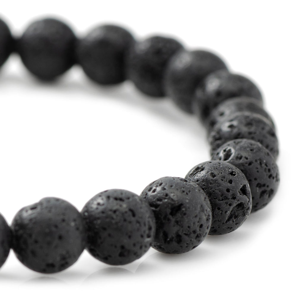 Green Bay Packers Lava Rock Beaded Bracelet with Football Accents - Image 3