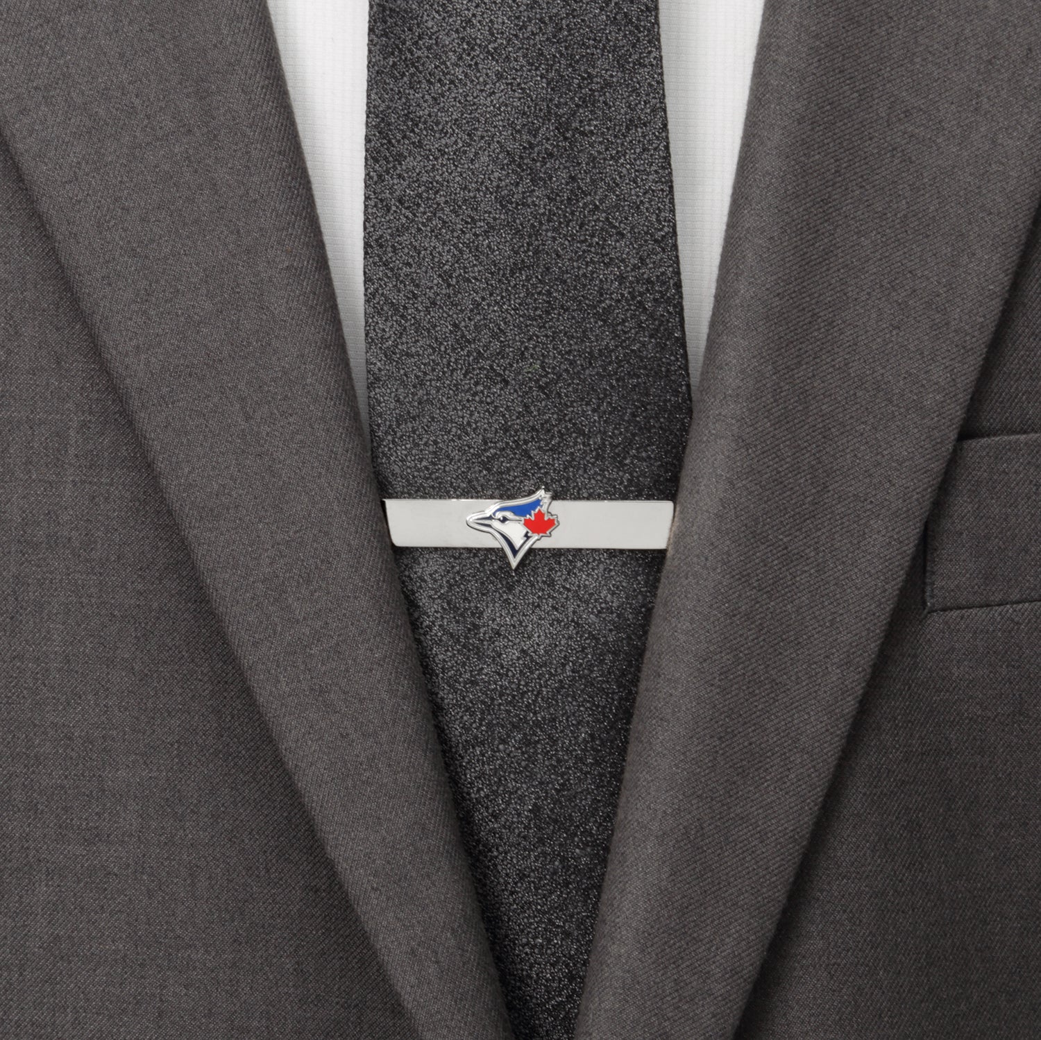 Toronto Blue Jays MLB Official Logo Silver Tone Tie Bar