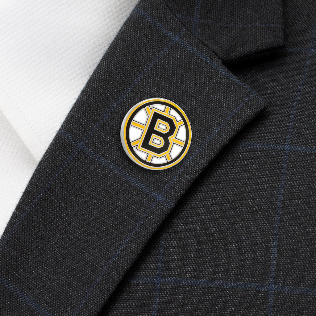 Boston Bruins NHL Lapel Pin in Silver Tone Enamel - Image 4